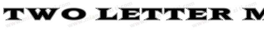 two letter monogram字体转换